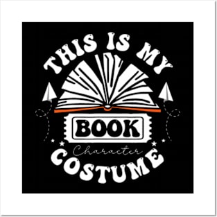 This Is My Book Character Costume Funny Book Halloween Posters and Art